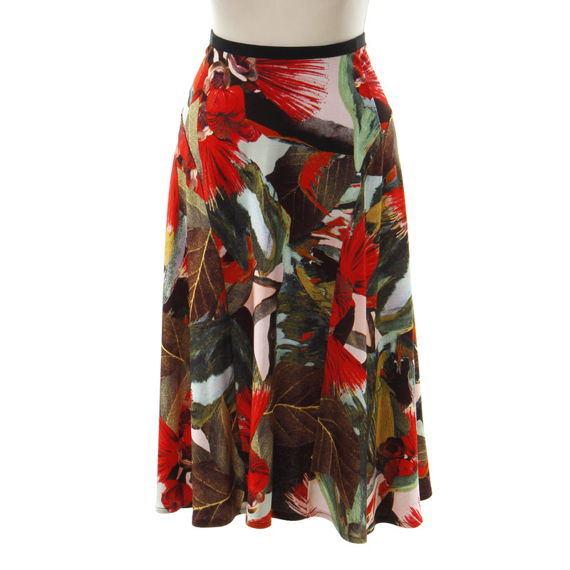 Erdem 'Nadinerabozee' floral print MIDI rok