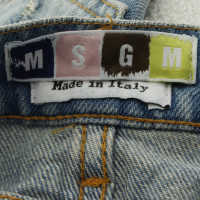 Msgm Denim skirt with patches