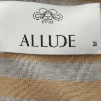 Allude Striped fine knit top