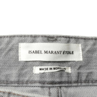 Isabel Marant Etoile "Agnes" in grey denim shorts