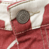 Isabel Marant Pantaloncini 'Kimmy' in rosso e crema