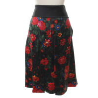 Céline Asymmetric skirt with a floral pattern