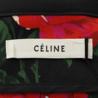 Céline Asymmetric skirt with a floral pattern