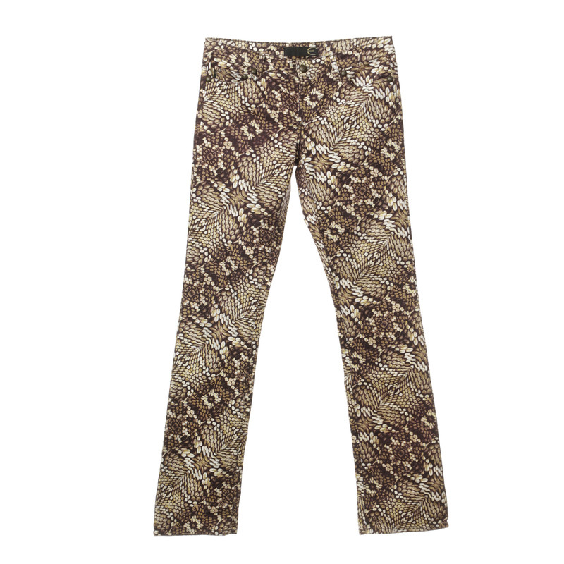 Just Cavalli Pantalon imprimé reptile