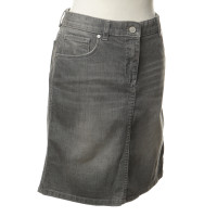 René Lezard Jeans skirt in grey