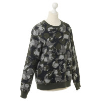 Msgm  Sweater with camouflage patterns