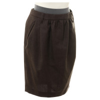 Brunello Cucinelli Wool skirt in Brown