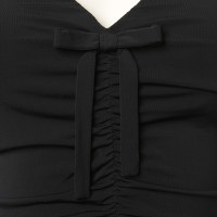 Paule Ka Shirred jurk in zwart