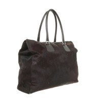 Jil Sander Brown leather handle bag