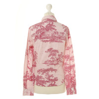 Escada Patterned blouse with ruffle trim