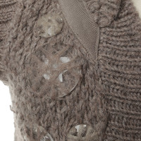 Schumacher Knitted vest with semi-precious stones