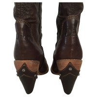 Christian Dior Leather boots in a Western style