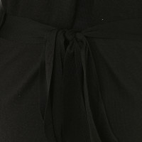 Dolce & Gabbana Wrap-ronde jas in zwart