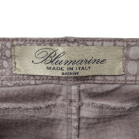 Blumarine Trousers with velvet coating