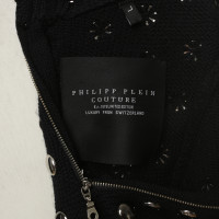 Philipp Plein Strickkleid mit Nieten-Besatz