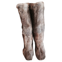 Dolce & Gabbana Fur boots with heels