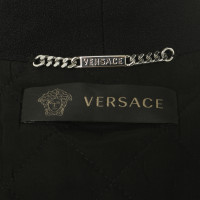 Versace Blazer mit Leder-Ärmeln
