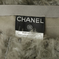 Chanel skirt with feather trim