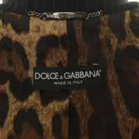 Dolce & Gabbana Blazer with leather 