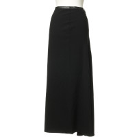 Blumarine Long skirt with leather application