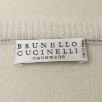 Brunello Cucinelli Cashmere sweater in cream 