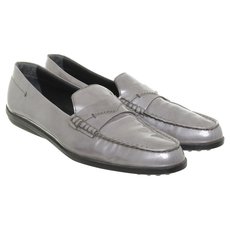 Tod's Loafers in Silbergrau