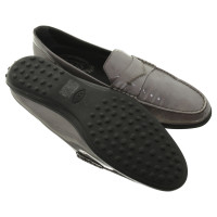 Tod's Loafers in silver grey