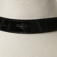Dolce & Gabbana Cintura in vernice nera 