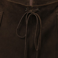 Jitrois Lederen broek in Brown