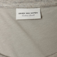Dries Van Noten Sweat-shirt avec rides métalliques