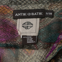 Antik Batik Chemisier en soie avec motifs