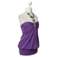Sky Violettfarbenes top with Neckholder jewelry