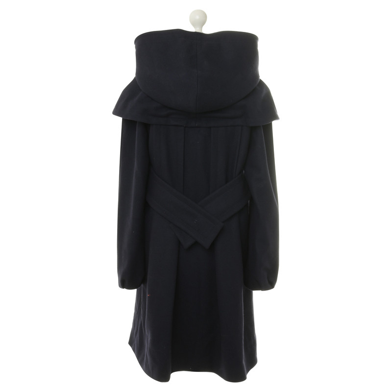 Philosophy Di Alberta Ferretti Coat in donkerblauw