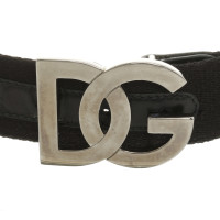 Dolce & Gabbana Cintura in tessuto con fibbia logo