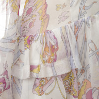 Emilio Pucci Zijde blouse met een bloemmotief