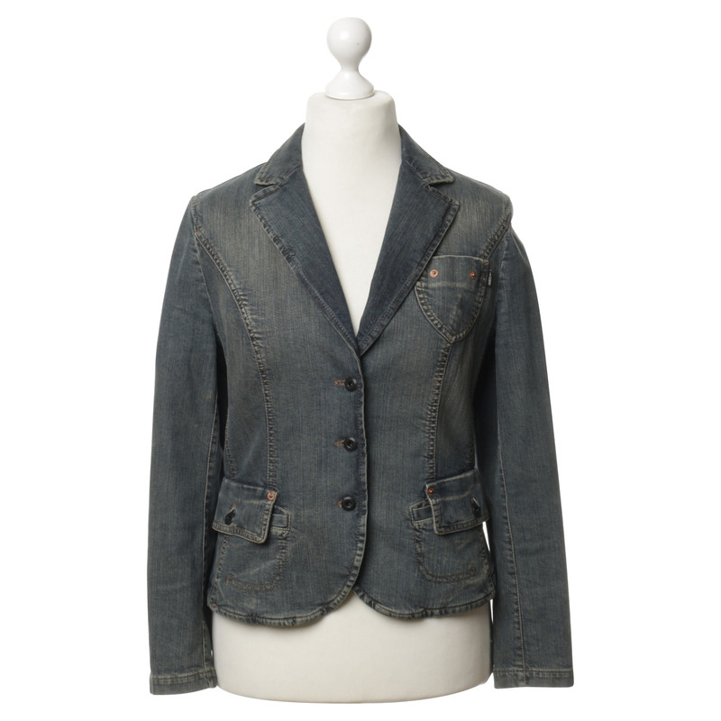 Marc Cain Jeans blazer with washes