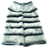 Andere Marke Jacke mit Chinchilla und Kaninchen Pelz