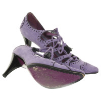 Etro Suede heels in purple