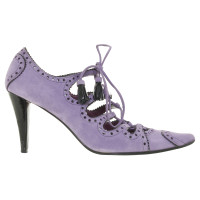 Etro Suede heels in purple