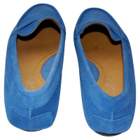Marc Cain Blue Suede Slippers