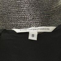 Diane Von Furstenberg Coat in Silver metallic