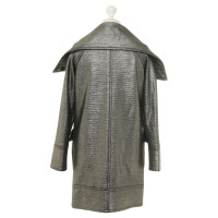 Diane Von Furstenberg Coat in Silver metallic