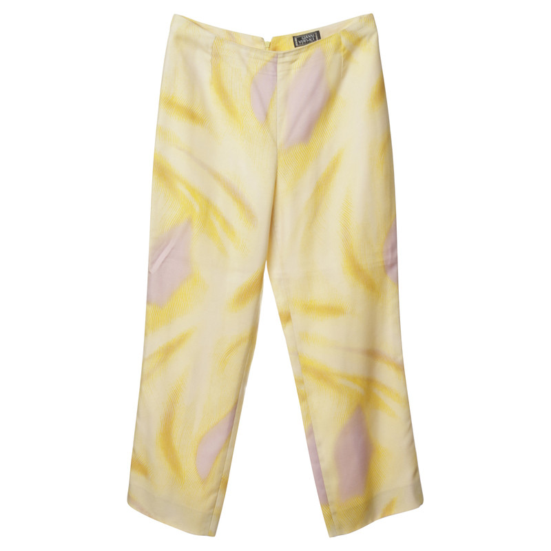Versace Pants in yellow and purple