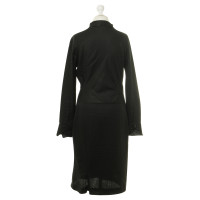 Yohji Yamamoto Zipper-Kleid in Schwarz