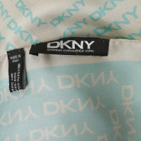 Dkny Zijden sjaal met logo-rapport