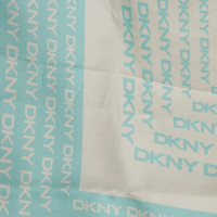Dkny Zijden sjaal met logo-rapport