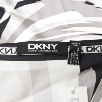 Dkny Zijden sjaal in schaduwen van grijs