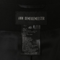 Ann Demeulemeester Short Blazer in black