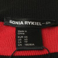 Sonia Rykiel For H&M Baumwollkleid mit Streifengebung
