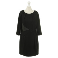 &Daughter Brigitte Bardot - robe noire avec simili cuir